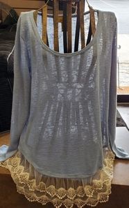 Long sleeve lacy Wranglers Blouse